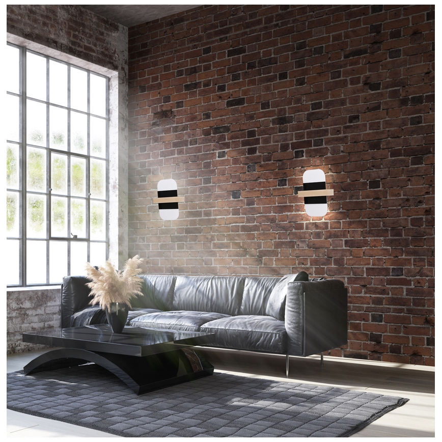 LED væglampe APRIL LED/6W/230V hvid/sort