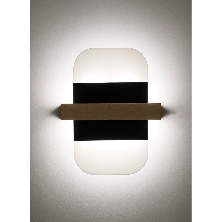 LED væglampe APRIL LED/6W/230V hvid/sort