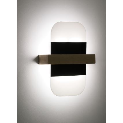 LED væglampe APRIL LED/6W/230V hvid/sort