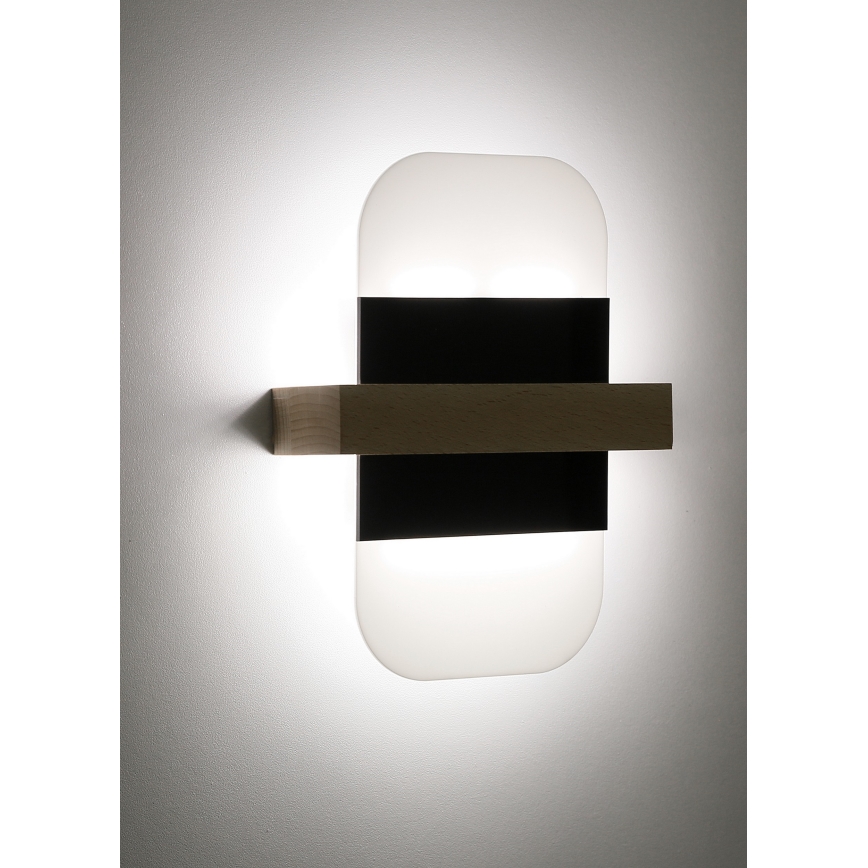 LED væglampe APRIL LED/6W/230V hvid/sort