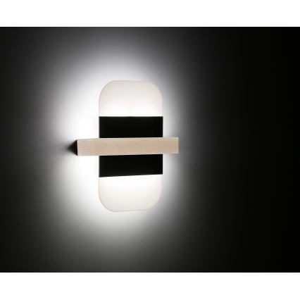 LED væglampe APRIL LED/6W/230V hvid/sort