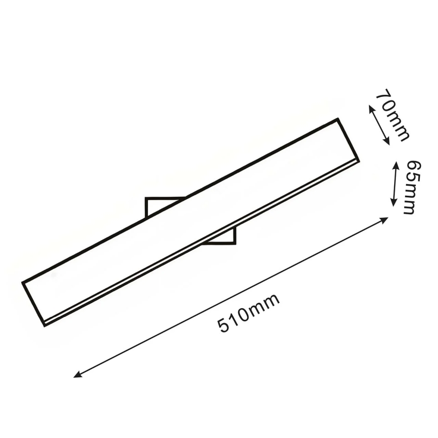 LED væglampe BERNADETTA LED/10W/230V 4000K sort