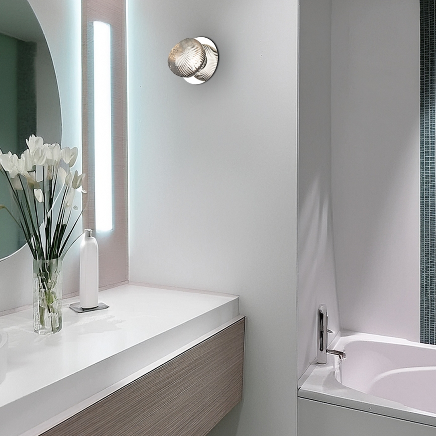 LED væglampe BOLLA LED/3W/230V skinnende krom
