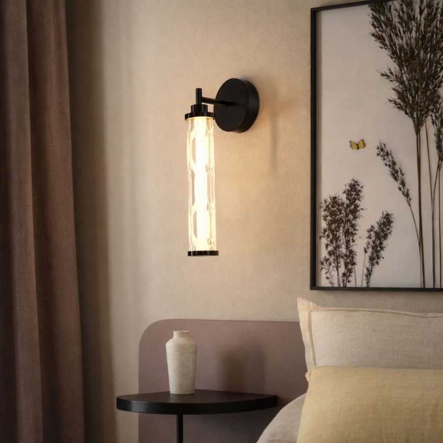 LED-væglampe CORTE LED/10W/230V sort