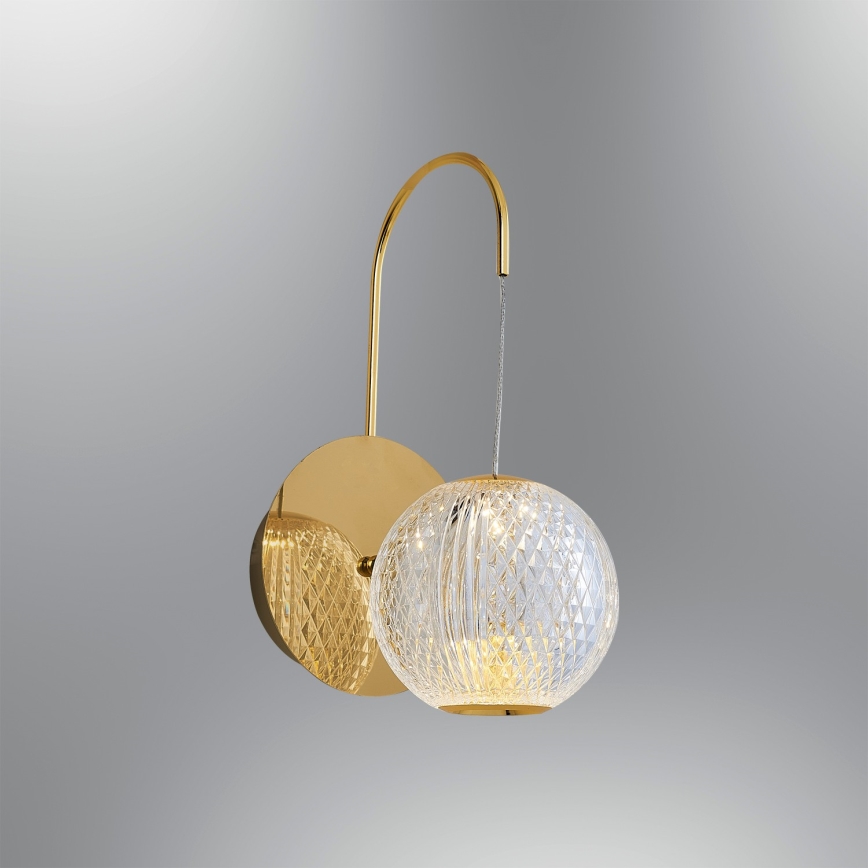 LED Væglampe CREMONA LED/5W/230V 3000K guld