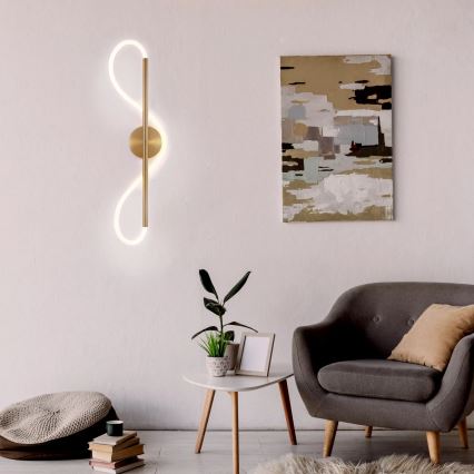 LED-væglampe EMMA LED/19W/230V, guld