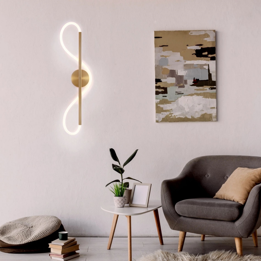 LED-væglampe EMMA LED/19W/230V, guld