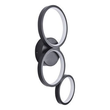 LED væglampe FLAMENCO LED/23W/230V 4000K sort