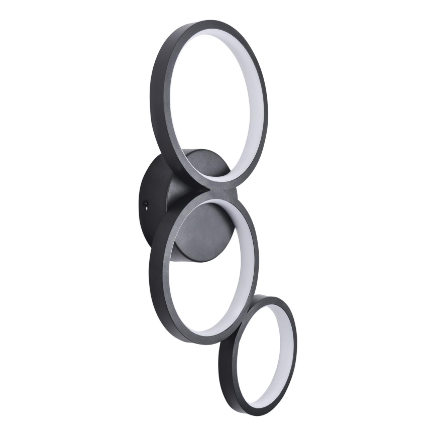 LED væglampe FLAMENCO LED/23W/230V 4000K sort