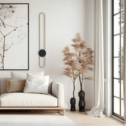 LED-væglampe FLORENTYNA LED/24W/230V 4000K guld/sort