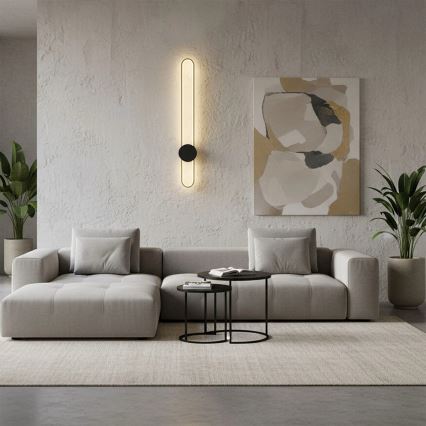 LED-væglampe FLORENTYNA LED/24W/230V 4000K guld/sort