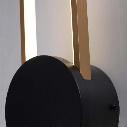 LED-væglampe FLORENTYNA LED/24W/230V 4000K guld/sort