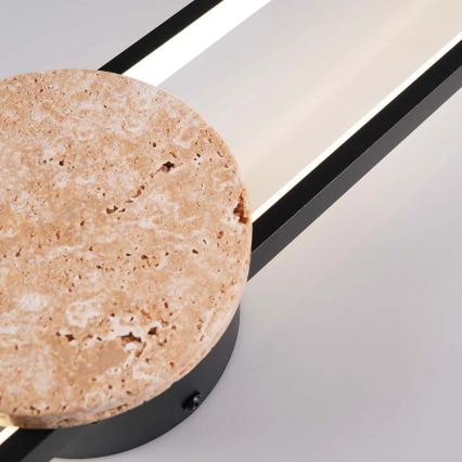 LED væglampe FLORENTYNA LED/24W/230V 4000K sort/beige