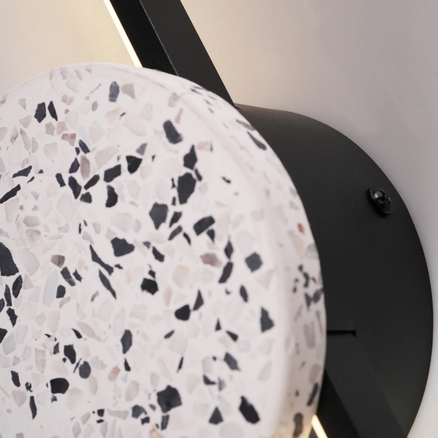 LED væglampe FLORENTYNA LED/24W/230V 4000K sort/hvid