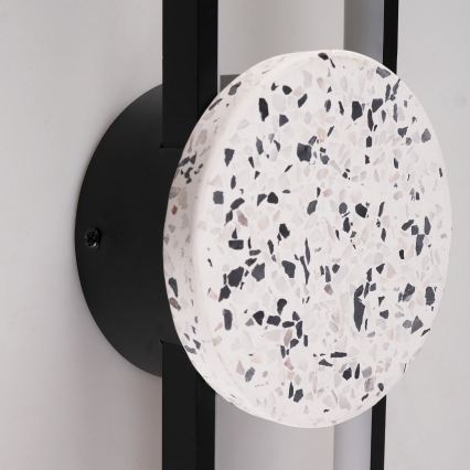 LED væglampe FLORENTYNA LED/24W/230V 4000K sort/hvid