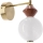 LED-væglampe FLORES LED/7W/230V guld/brun