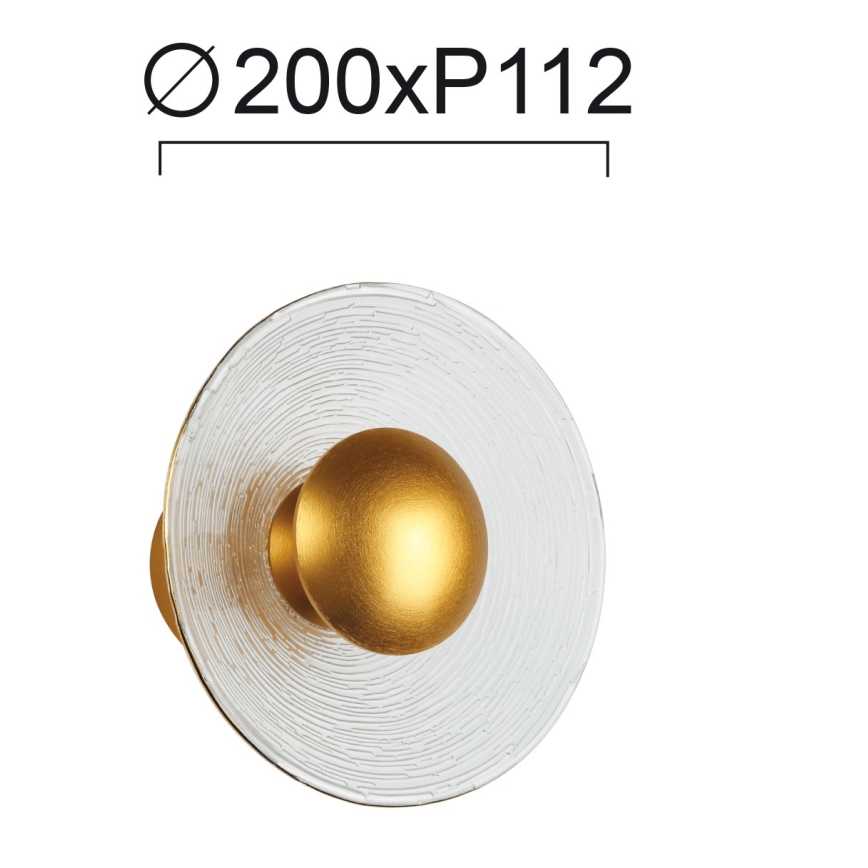LED væglampe GLAMOUR LED/9W/230V guld