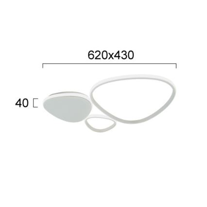 LED væglampe HELIX LED/33W/230V grå