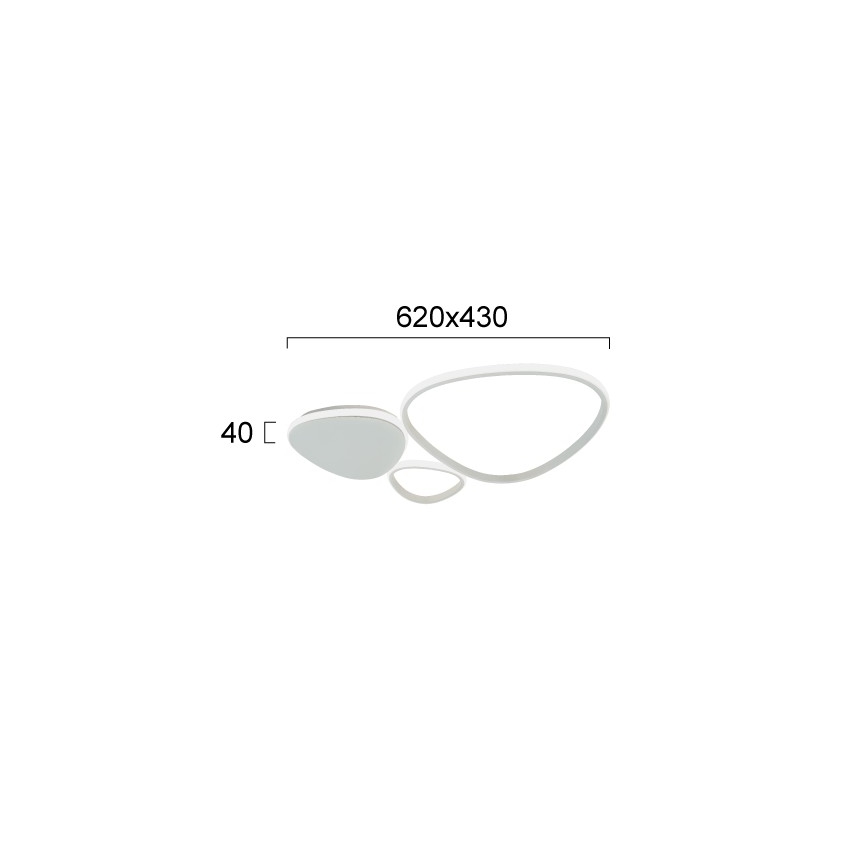 LED væglampe HELIX LED/33W/230V grå