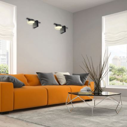 LED væglampe JOY 1xGX53/6W/230V sort