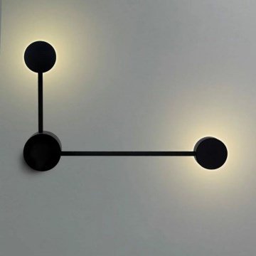 LED væglampe JOY 2xGX53/6W/230V sort