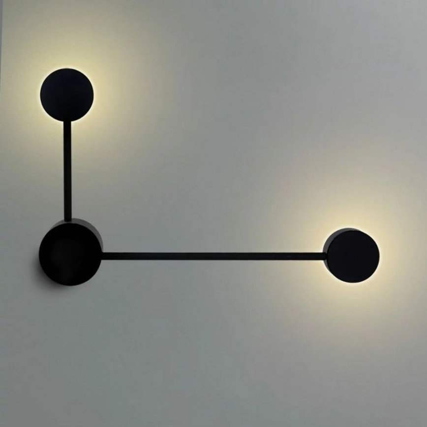 LED væglampe JOY 2xGX53/6W/230V sort