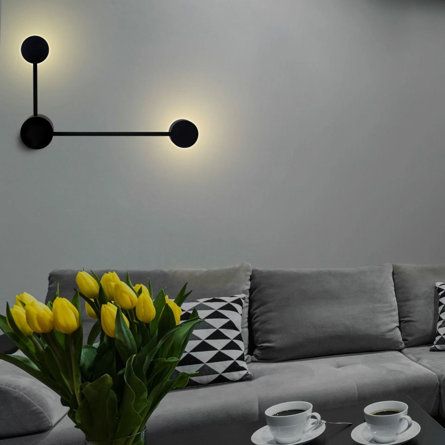 LED væglampe JOY 2xGX53/6W/230V sort