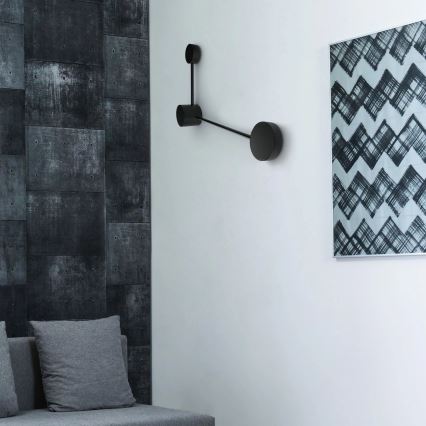 LED væglampe JOY 2xGX53/6W/230V sort