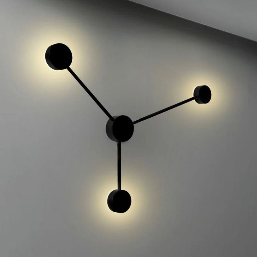 LED væglampe JOY 3xGX53/6W/230V sort