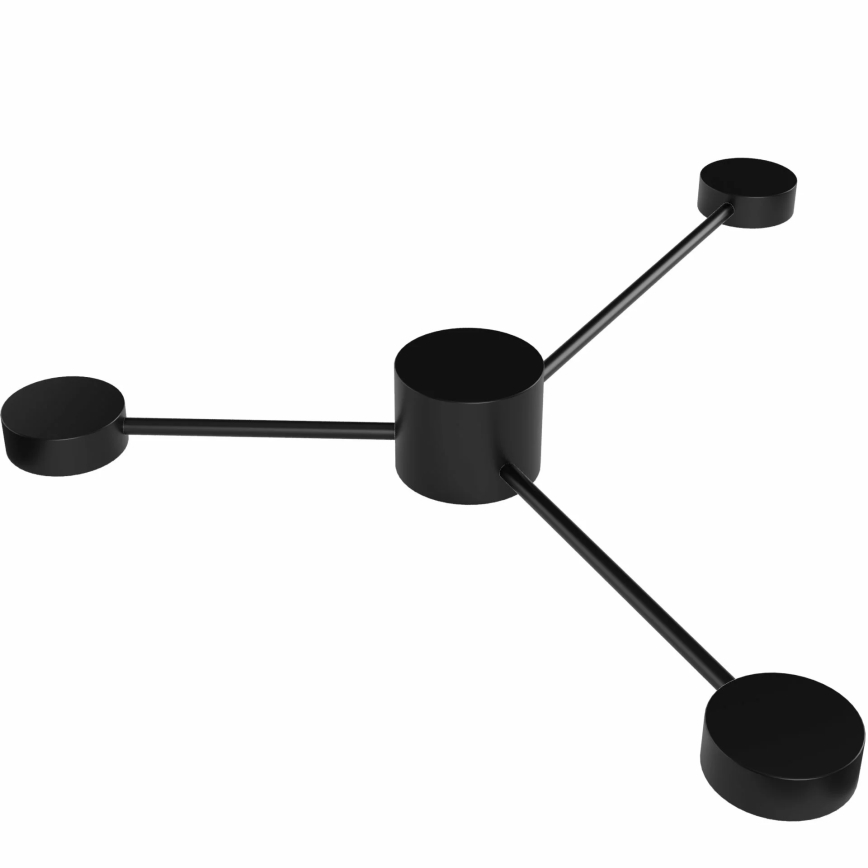 LED væglampe JOY 3xGX53/6W/230V sort