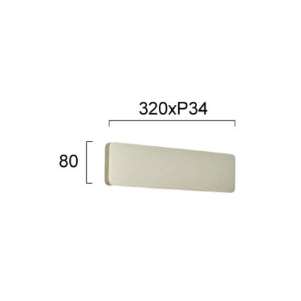 LED-væglampe KELDA LED/12W/230V 3000K/4000K sølv