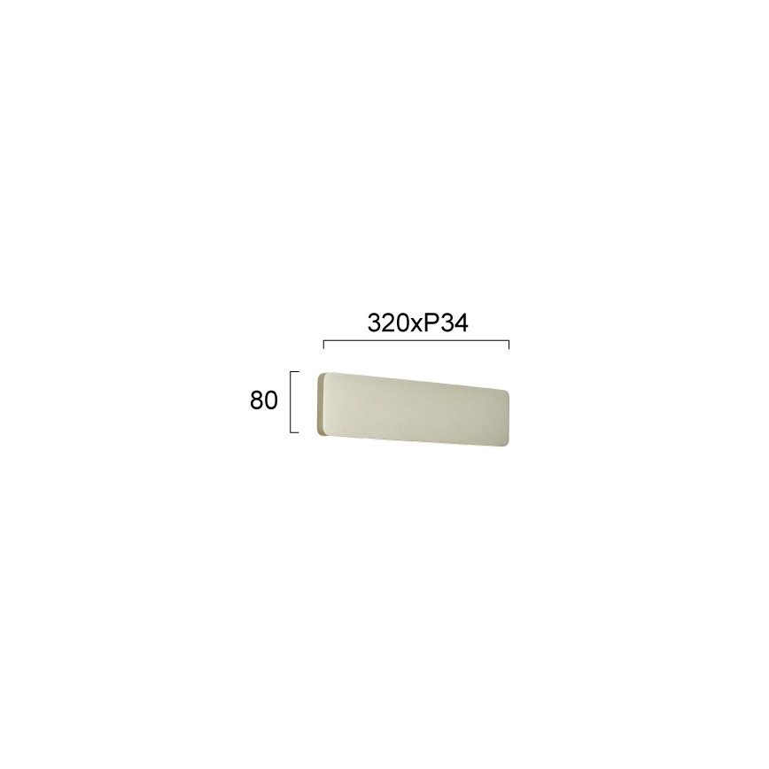 LED-væglampe KELDA LED/12W/230V 3000K/4000K sølv