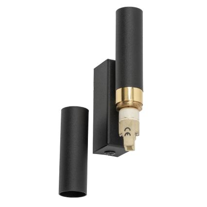 LED væglampe LAGOS 2xG9/3W/230V 4000K sort/guldfarvet