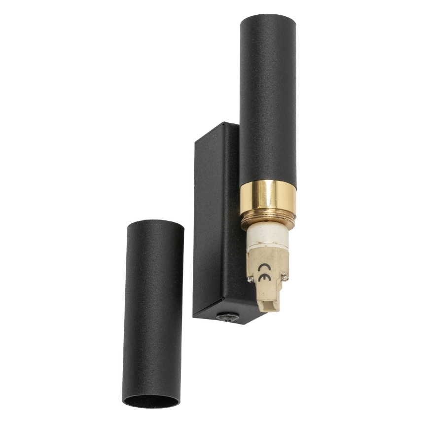 LED væglampe LAGOS 2xG9/3W/230V 4000K sort/guldfarvet
