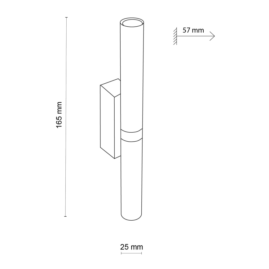 LED væglampe LAGOS 2xG9/3W/230V 4000K sort/guldfarvet