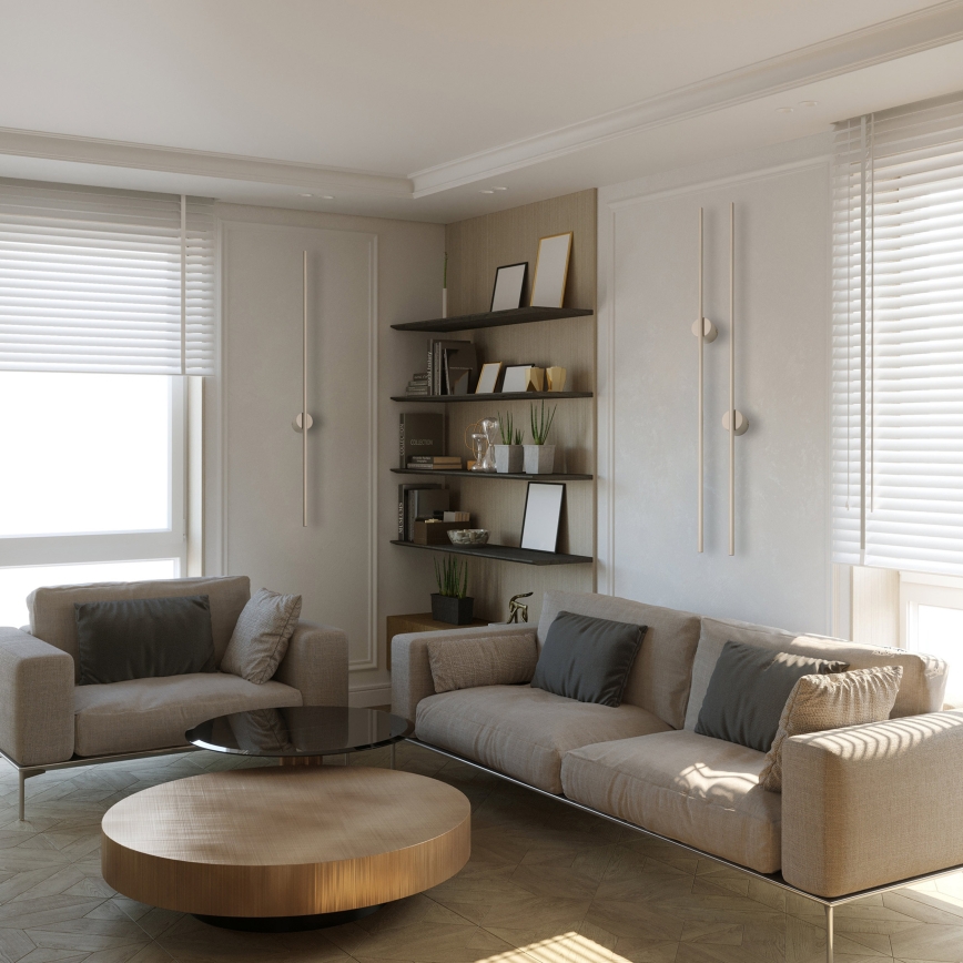 LED væglampe LANA LED/12W/230V 4000K beige