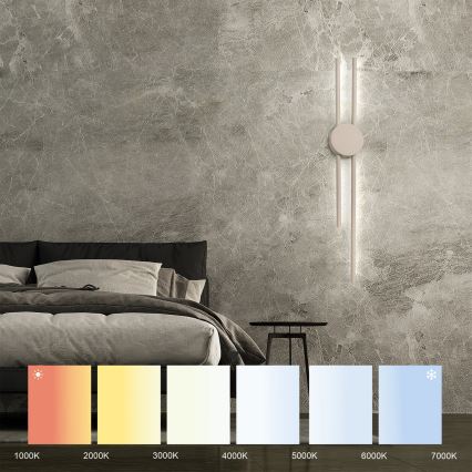 LED væglampe LANA LED/15W/230V 4000K beige