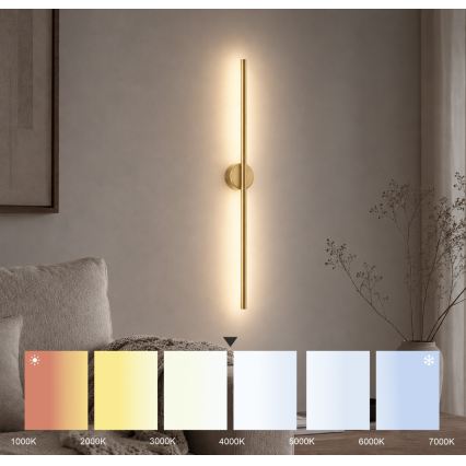 LED væglampe LANA LED/7W/230V 4000K guld