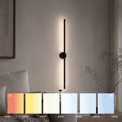 LED væglampe LANA LED/7W/230V 4000K sort