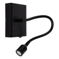 LED væglampe LECTOR LED/2,5W/230V sort