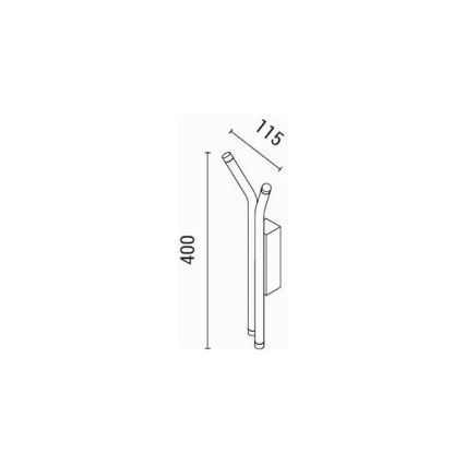 LED væglampe LED/10W/230V 3000K