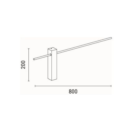 LED væglampe LED/10W/230V 3000K