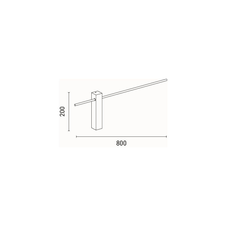 LED væglampe LED/10W/230V 3000K