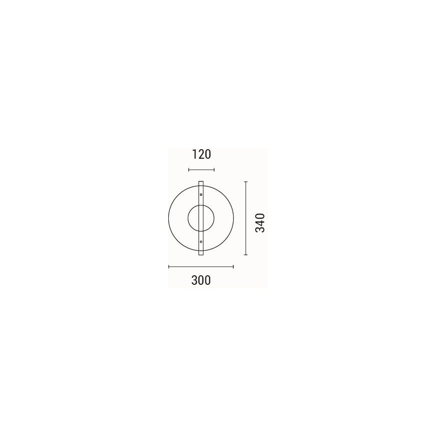 LED væglampe LED/10W/230V 3000K