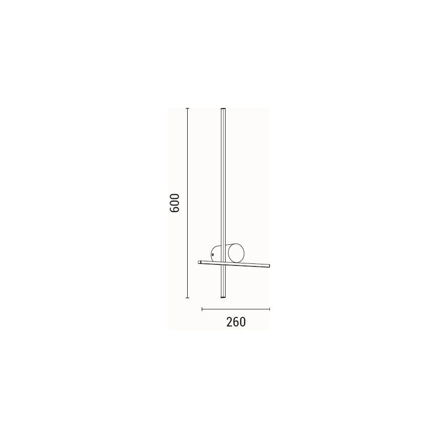 LED væglampe LED/12W/230V 3000K