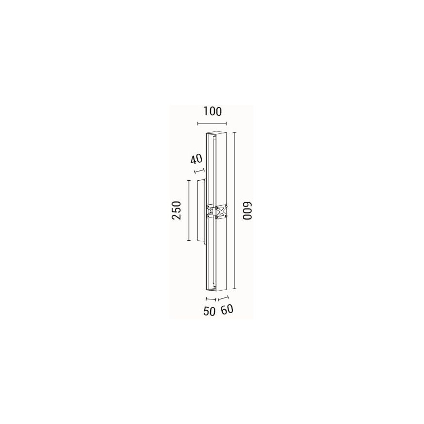 LED væglampe LED/13W/230V 3000K