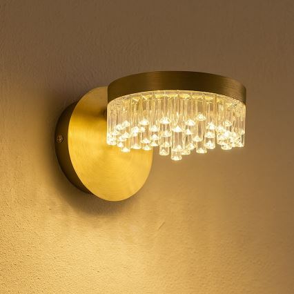 LED væglampe LED/4W/230V guld