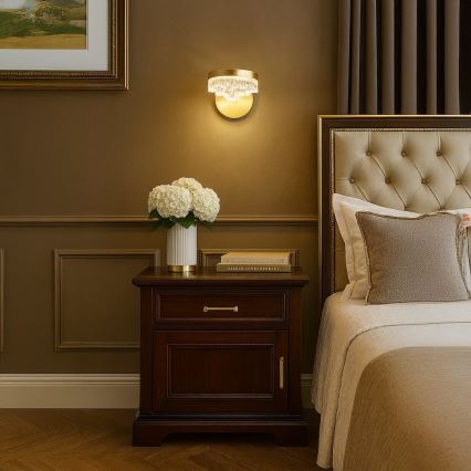 LED væglampe LED/4W/230V guld