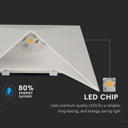LED væglampe LED/5W/230V 4000K IP65 hvid
