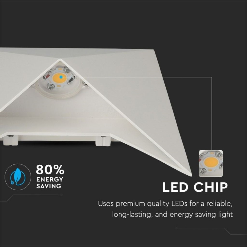 LED væglampe LED/5W/230V 4000K IP65 hvid